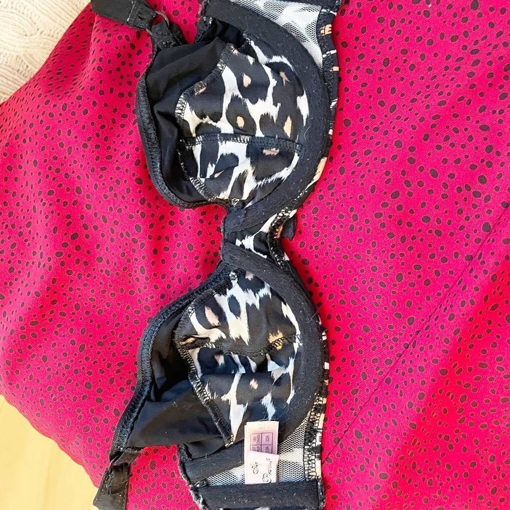 Agent Provocateur bikini Cheetah Print Balconette 32A black - Picture 9 of 13